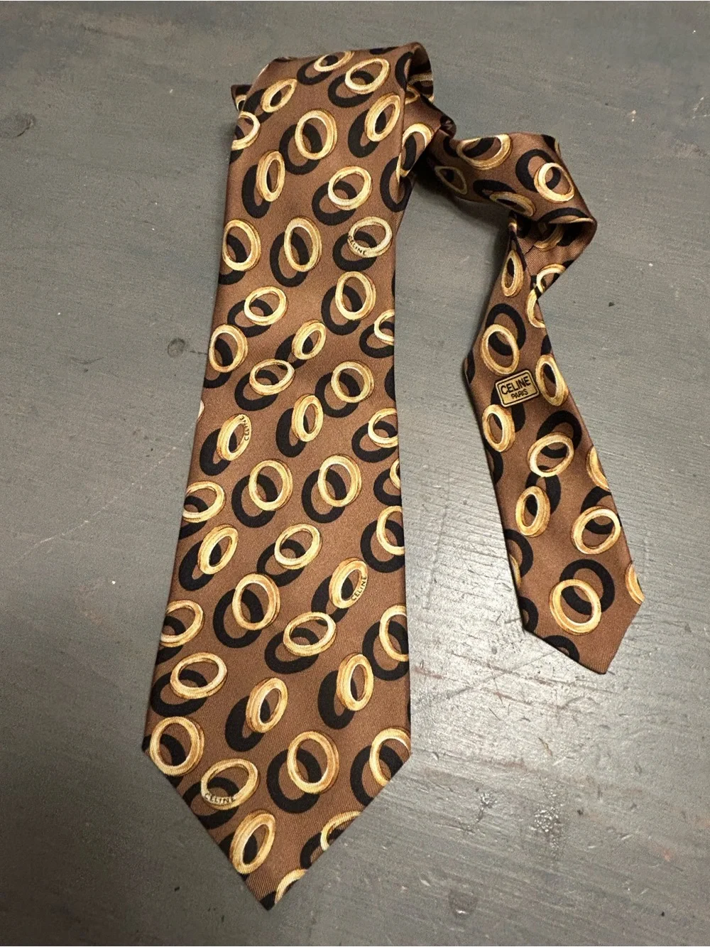 Celine silk tie Stunning